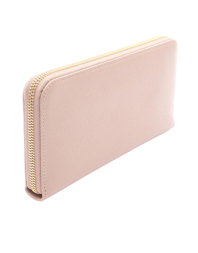 Pre-Loved by Azura Reborn - Pre-Loved Saffiano Triangle Logo Long Wallet