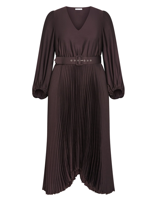City Chic - Amara Pleat Midi Dress