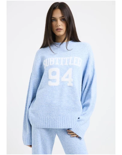 Subtitled - Kim Knit Oversized Crew Neck Jumper