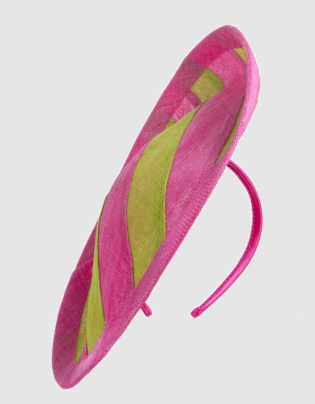 Max Alexander - Large Multicolor Plate Racing Fascinator Racing Fascinator