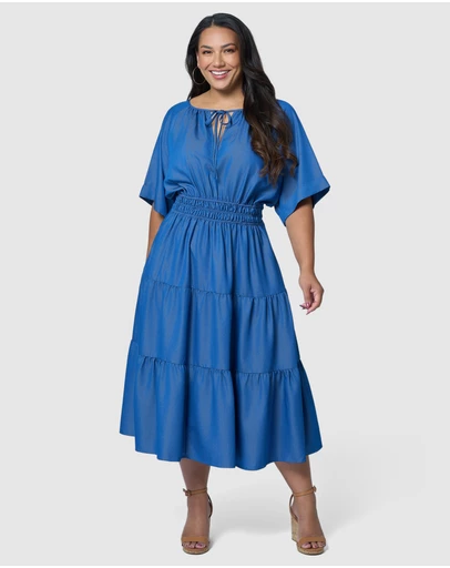 Indigo Tonic - Skye Chambray Midi Dress