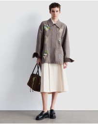 & Other Stories - Embroidered Shirt Jacket