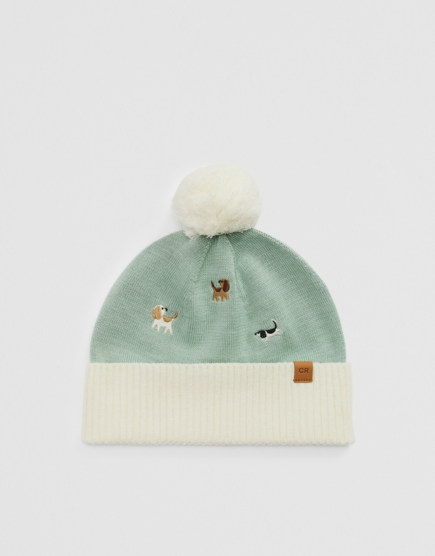 Country Road - Dog Embroidered Beanie