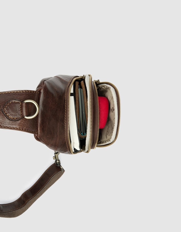 Republic of Florence - Valerio Brown Leather Sling Bag