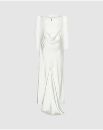 ROTATE - Ruched Maxi Dress