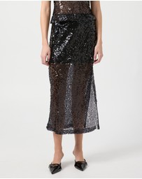 Third Form - Reflection Sequin Midi Skirt
