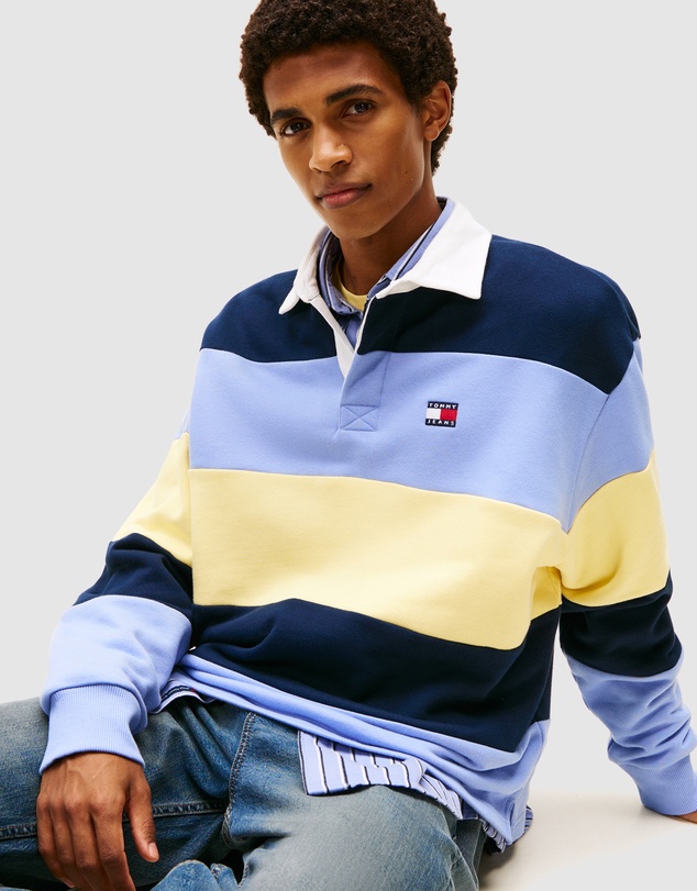 Tommy Jeans - Relaxed Badge Stripe Rugby