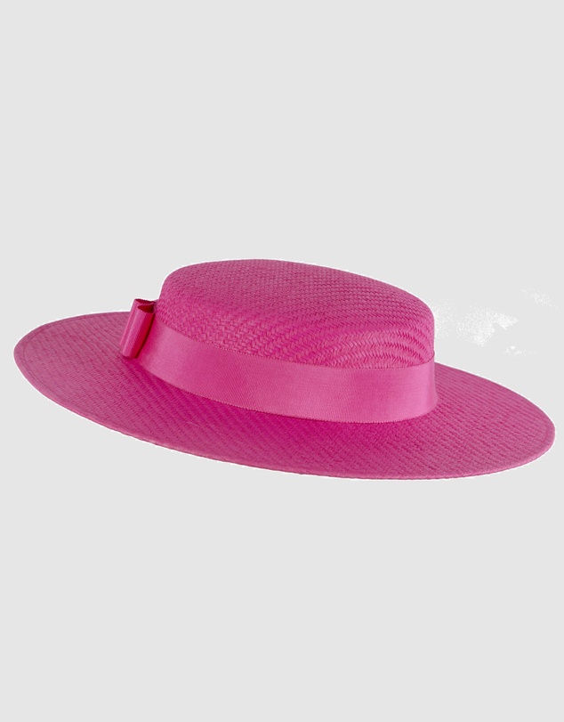 Max Alexander - Fuchsia Boater Hat