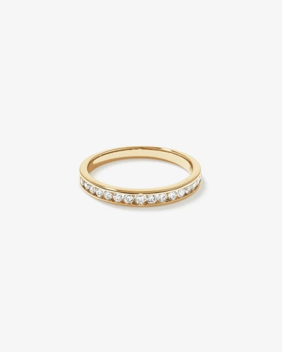 Michael Hill - 0.30 Carat TW Round Brilliant Laboratory-Grown Diamond Wedding Ring in 14kt Yellow Gold