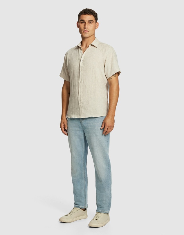 yd. - Lewis Pure Linen Shirt