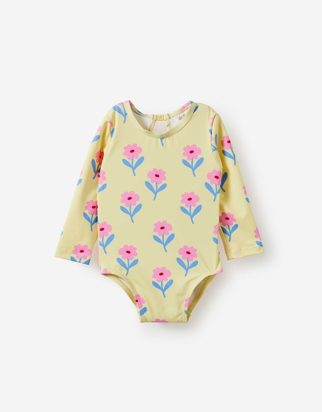 Cotton On Kids - Baby Long Sleeve Keyhole Back Swimsuit