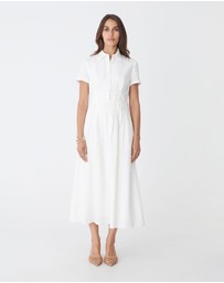 Forcast - Sophie Pleat Waist Linen Dress