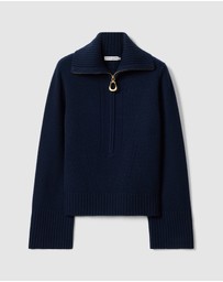 R.M.Williams - Casuarina Lambswool Zip Knit Jumper