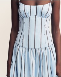 Shona Joy - Saxon Panelled Bustier Maxi Dress