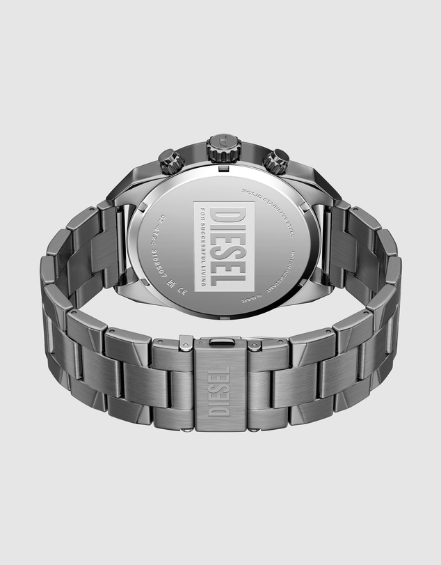 Diesel - Spiked Gun-Metal Chronograph Watch