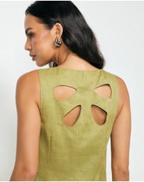AERE - Zaya Linen Mini Dress