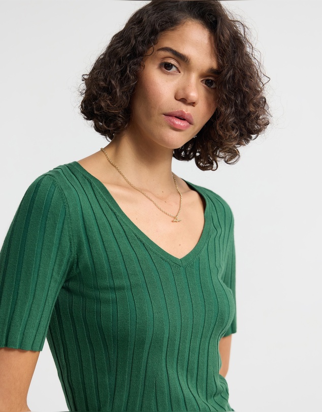 Oxford - Lucy Rib V-Neck Knit