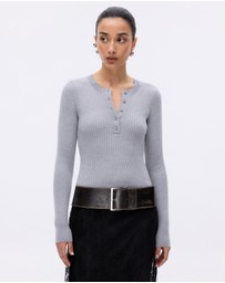 Minima Esenciales - Wren Merino Wool Rib Knit Top