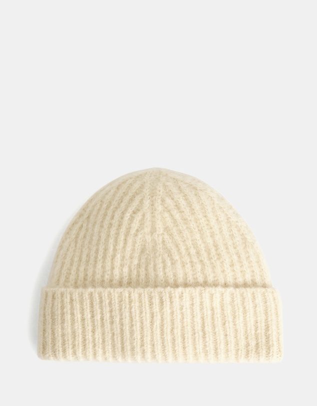 COS - Space-Dyed Brushed Wool-Blend Beanie