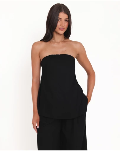 Petal & Pup - Rosemarie Strapless Top - Black
