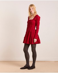Damson Madder - Raphaela LS Mini Dress