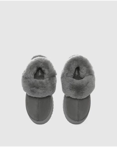 EVERAU - Australian Shepherd Ugg Musa Platform Cow Suede Upper House Shoes