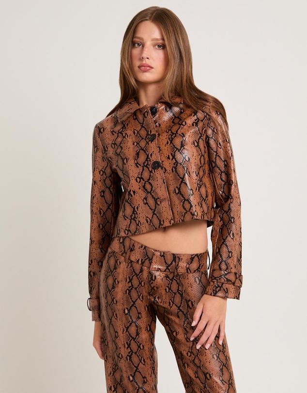 Alice In The Eve - Stassy Snake PU Coat