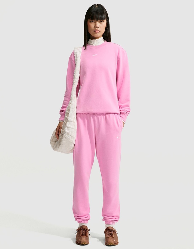 Nike - Studio Fleece Lightweight French Terry Mid-Rise Cuffed Pants