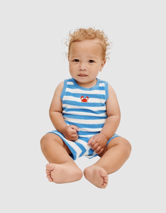 GAP - Sleeveless Embroidered Terry Tank Shorts Set - Babies