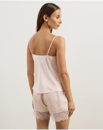 Atmos&Here - Pearl Cami & Shorts Lace Trim Sleep Set