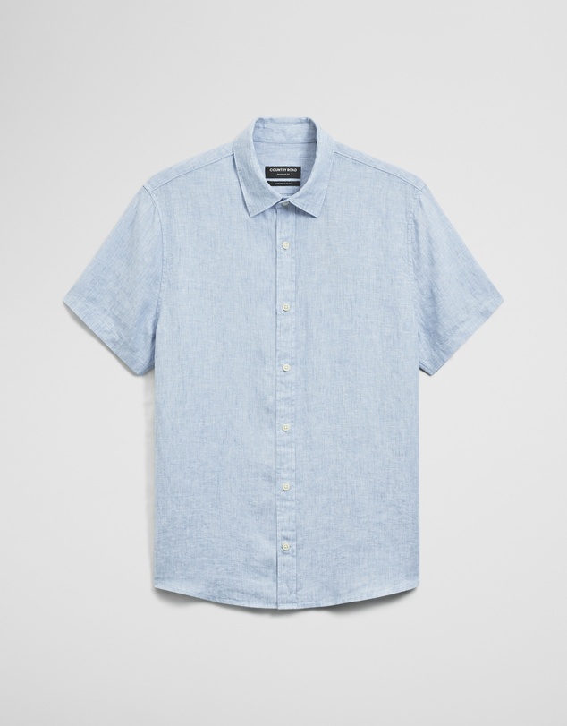 Country Road - Regular Fit Short Sleeve Linen Shirt