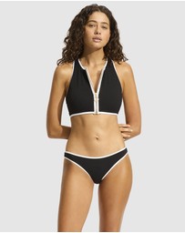 Seafolly - Beach Bound Zip Front Tank Top Bikini Top