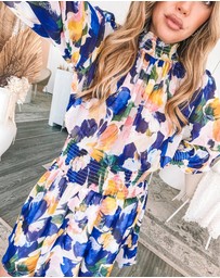 Esther & Co - Neary Dress - Painted Cobalt
