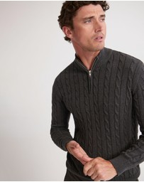 Oxford - Marlon Zip Neck Cable