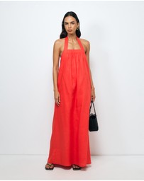 AERE - Dovie Linen Maxi Dress