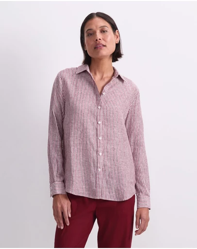 Sportscraft - Dahlia Stripe Linen Shirt