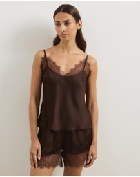 Atmos&Here - Pearl Cami & Shorts Lace Trim Sleep Set