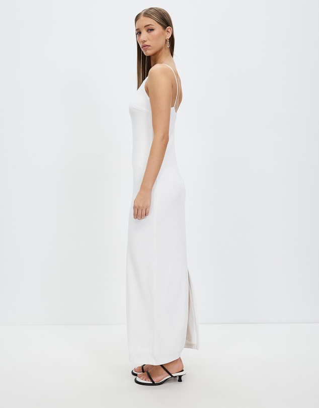 Third Form - Mode Straight Neck Maxi Dress