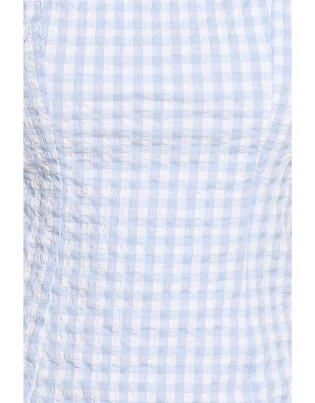 Petal & Pup - Brynn Tie Back Top - Blue Gingham