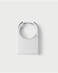 PDPAOLA - Chicago Silver Hoop Earrings