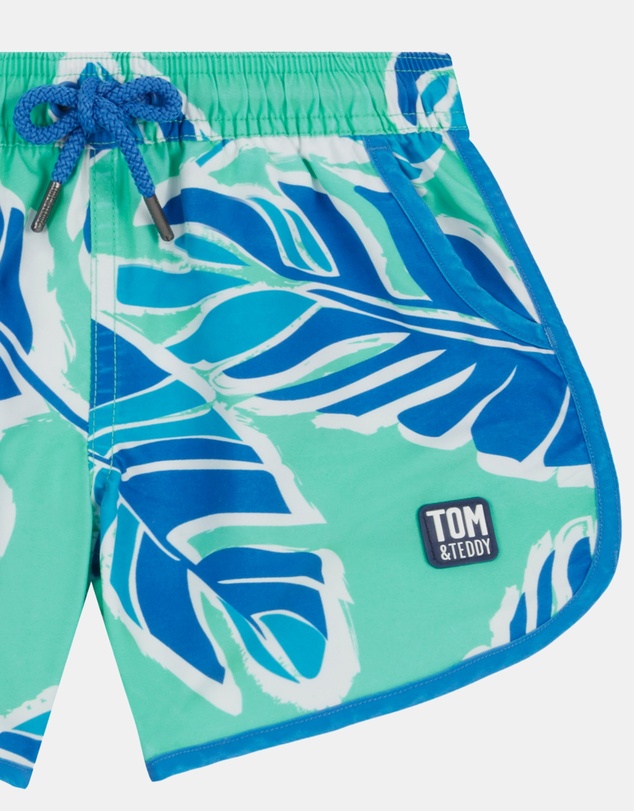 Tom & Teddy - Banana Leaf Swim Shorts