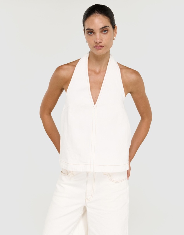 Staple the Label - Nyra Denim Halter Top