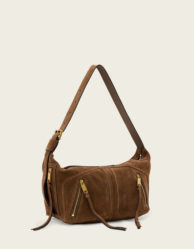 AllSaints - Jean Rey Suede Shoulder Bag