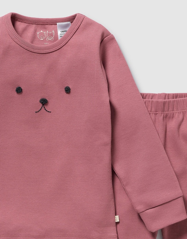 Wilson & Frenchy - Organic Rib Long Sleeved Pyjamas - Kids