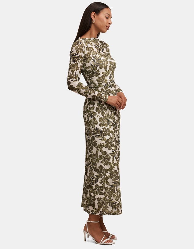 Forever New - Georgia Long Sleeves Mesh Midi Dress