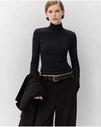 UNISON - Aus Cotton High Neck Top