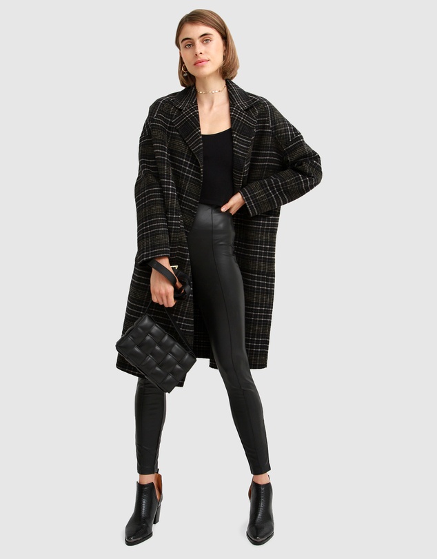 Belle & Bloom - Publisher Double-Breasted Wool Blend Coat