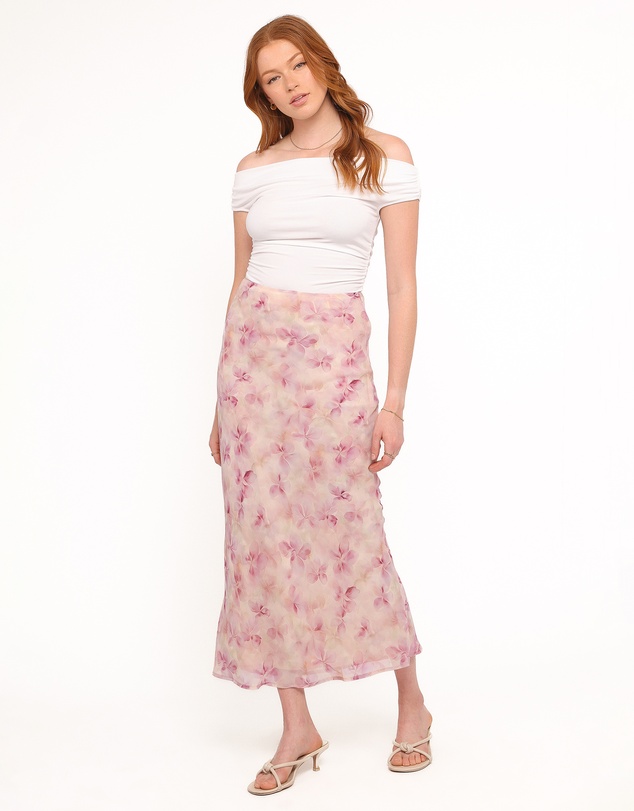 Petal & Pup - Giarda Maxi Skirt - Pink Floral