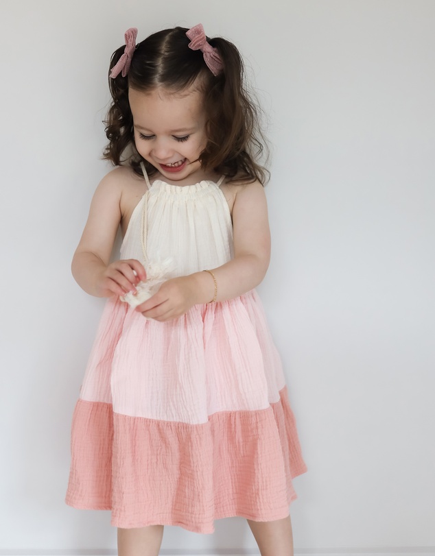 WITH LOVE FOR KIDS - Cotton Muslin Dress - Babies - Kids