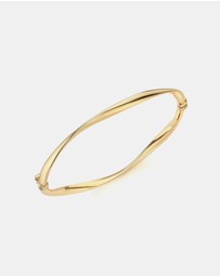 Zoe Olivia - 9K Gold Organic Twist Bangle